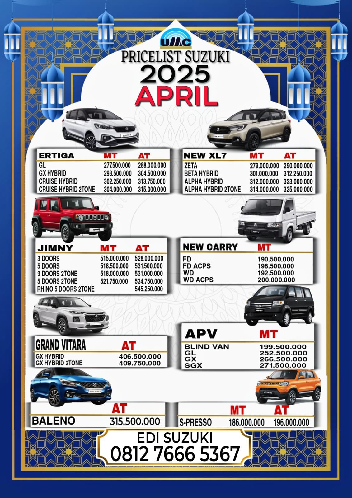Harga  Gresik Pricelist OTR SUZUKI GRESIK
